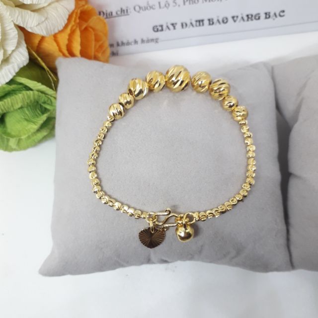 Lắc tay vàng đồng non