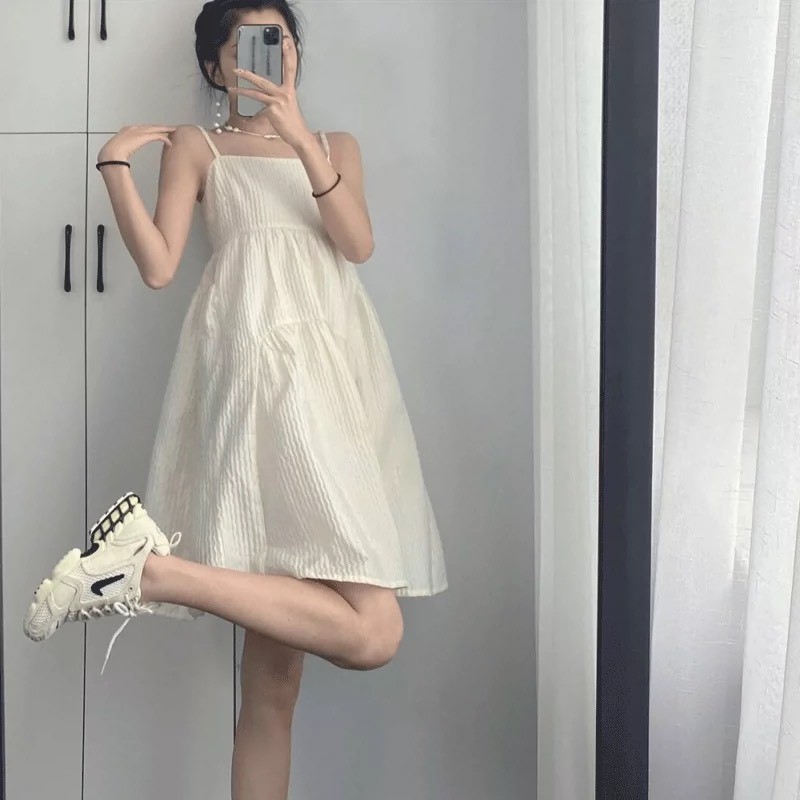 [Mã FAMAYWA giảm 10K đơn 50K] Váy Đầm Nhún BadyDoll 👗 Mặc Đi Dã Ngoại - Đi Chơi