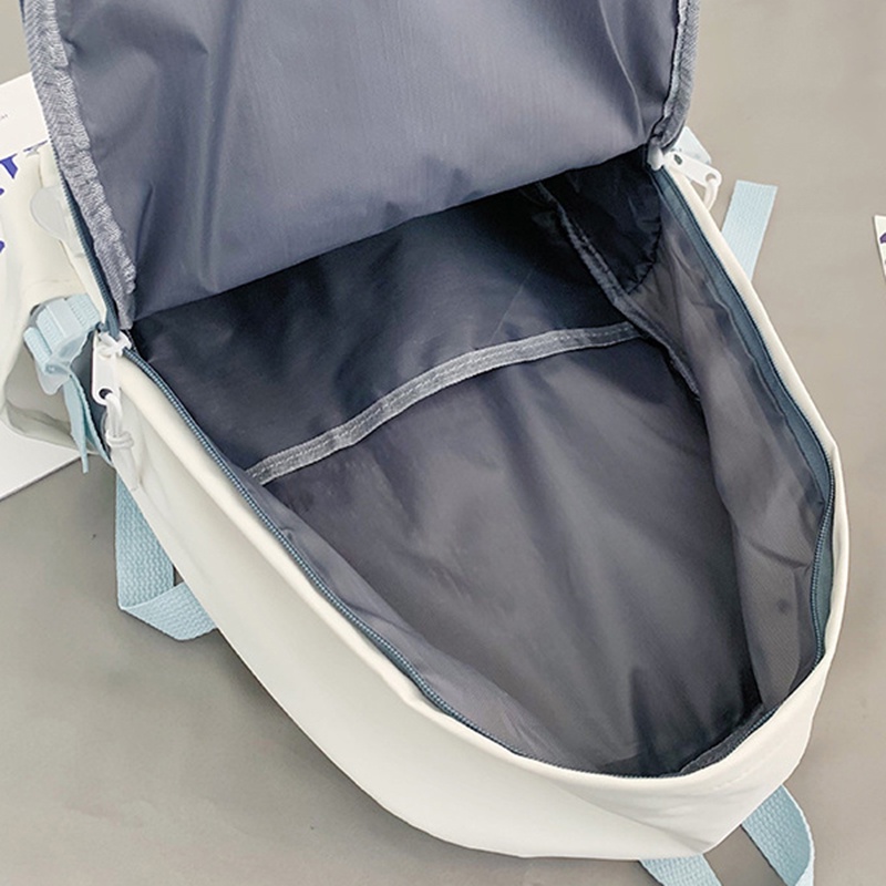 Ba lô IELGY màu sắc tương phản thiết kế thời trang cho học sinh