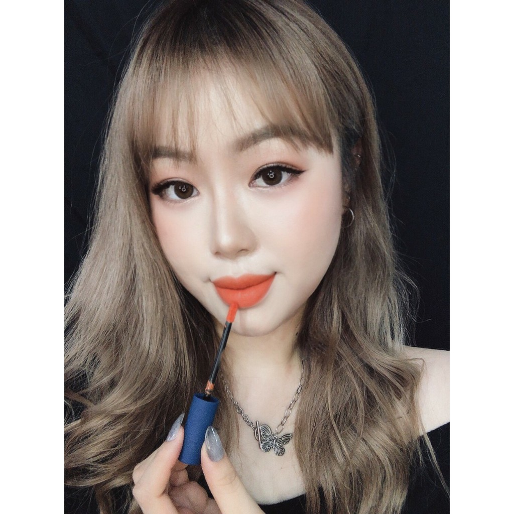 [Cam Cháy ]Son Cao Cấp Dolly Velvet Lips Blue Classic 2020 Màu Cam Cháy Rất Tây Chất Son Mềm Mịn Như Nhung | BigBuy360 - bigbuy360.vn