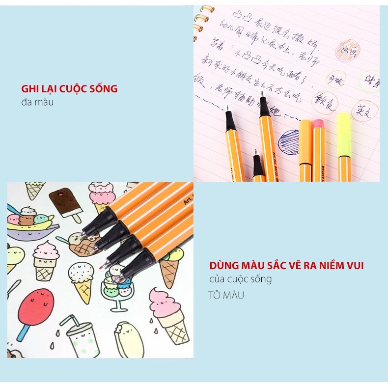 Bút lông kim STABILO Point 88 ngòi Fineliner 0.4mm