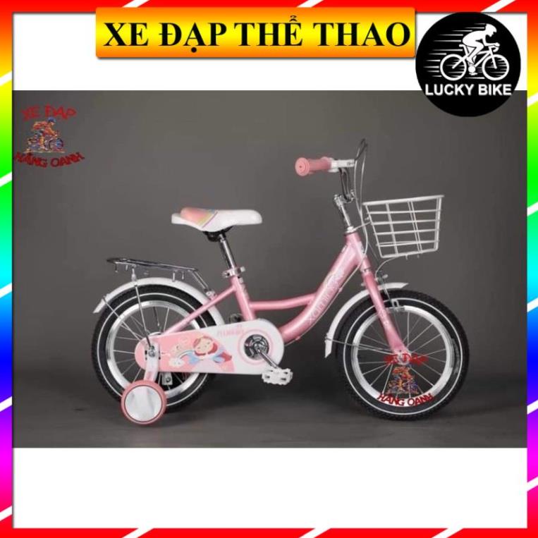 Xe đạp trẻ em Xaming 1 dóng giỏ trắng mẫu mới đủ Size 12-14-16-18inch ( Cho bé từ 2-9 tuổi)