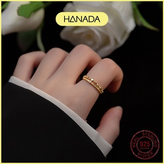 Nhẫn Bạc 925 Hanada Vương Miệng 2 Chiếc Đôi L0559 N6