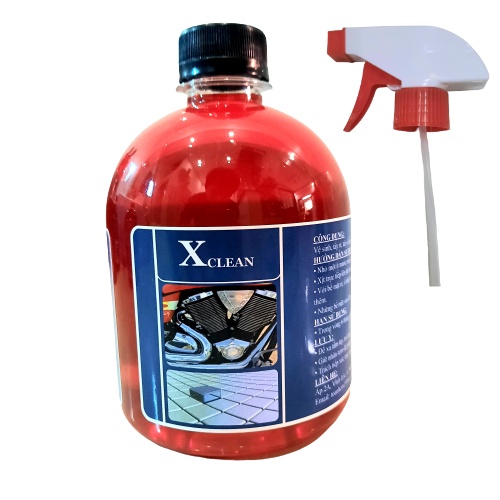 DUNG DỊCH TẨY RỬA LỐC XE MÁY, DUNG DỊCH TẨY ĐẦU BÒ, GẠCH ỐP LÁT, KIM LOẠI - XCLEAN