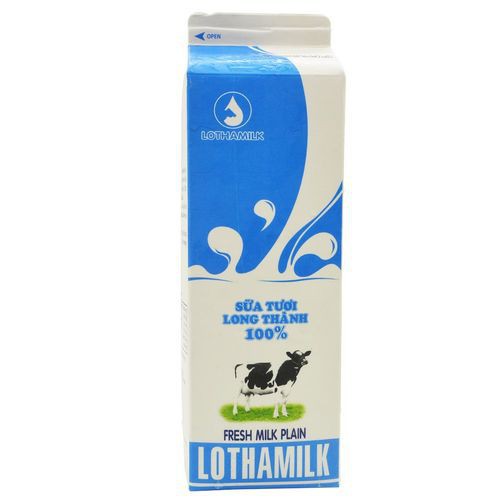 Sữa tươi nguyên chất LOTHAMILK không đường 900ML