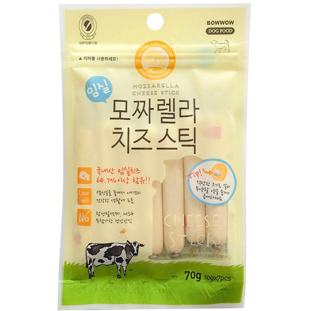 [DINH DƯỠNG CAO CHO CHÓ] Xúc xích phô mai nhiều vị cho chó BOWWOW 240g - Ăn vặt cho chó - Snack cho chó