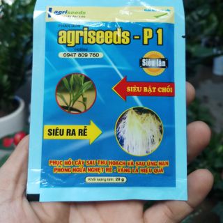 Phân bón lá siêu lân Agriseeds - P1 siêu ra rễ, 20g
