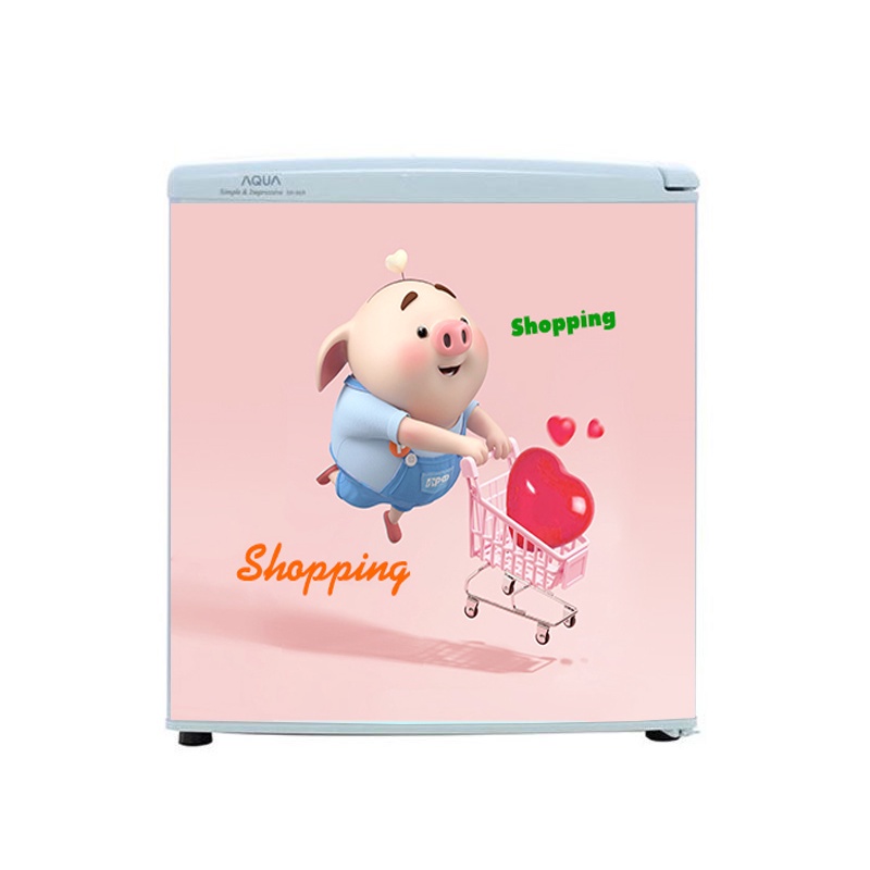 Decal dán tủ lạnh mini mẫu cao cấp