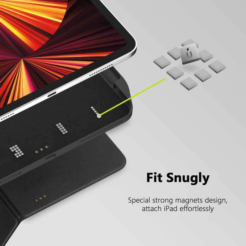 SwitchEasy Ốp Máy Tính Bảng Có Bàn Phím Ảo Thuật M1 Dành Cho Apple iPad Pro 11 Inch Thế Hệ Thứ 3/ iPad Air 10.9"/4th Gen/12/9 Inch 2021&2020& 2018