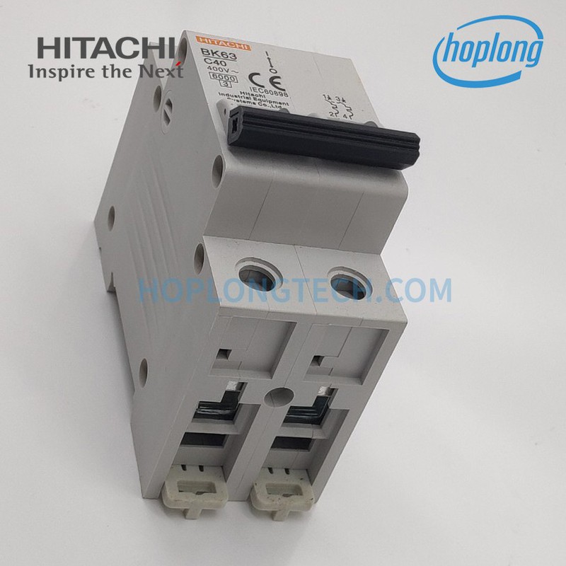 BK-63 2P 40A Cầu dao tự động Aptomat HITACHI loại 2 pha 40A dòng cắt 6kA
