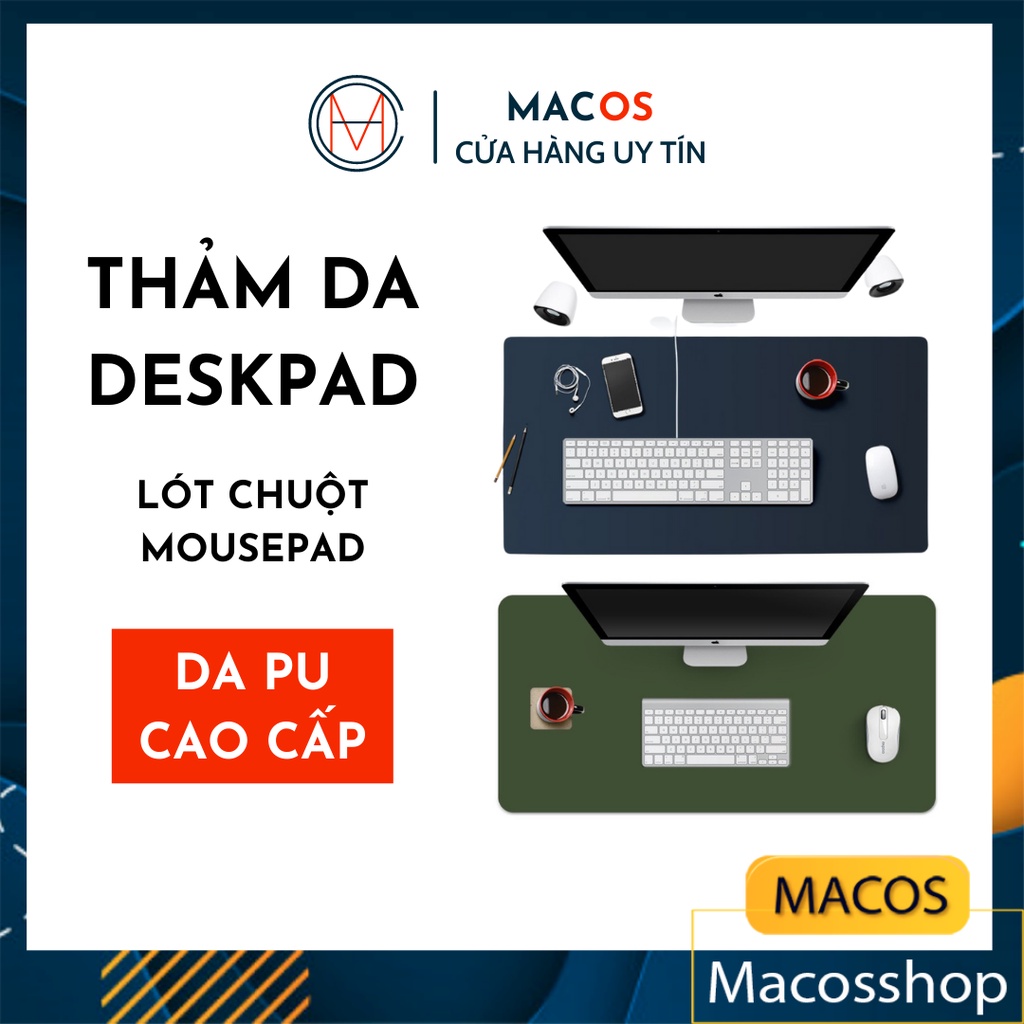 Thảm da trải bàn làm việc Deskpad (Upgraded) - Lót chuột mouse pad tấm lót bàn di chuột máy tính (AL01)