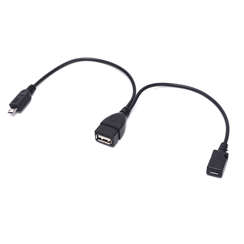 Cáp Otg Power Splitter Y Chuyển Từ Micro Usb Male Sang Usb A Male Female