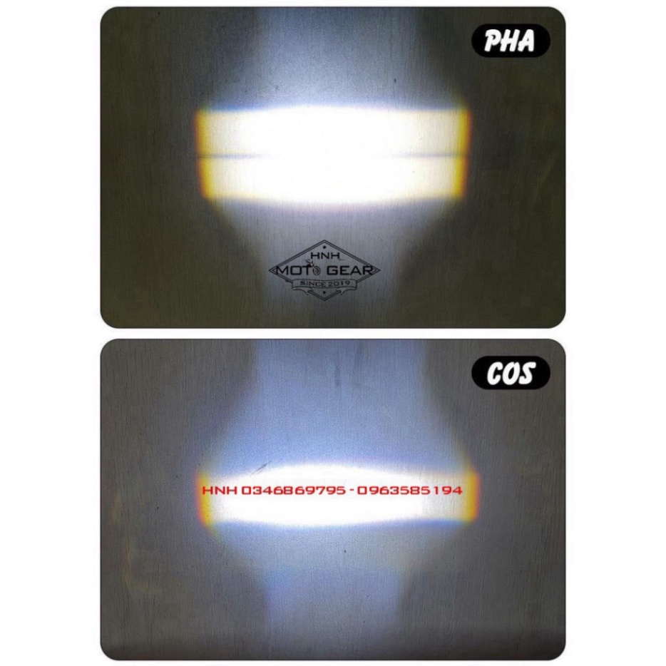 Bóng Led Chân H4 Tích Hợp Bi Cầu Mini Có Cos-Pha