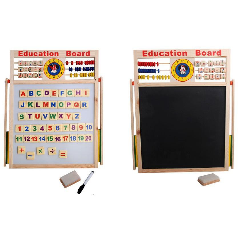 Bảng nam châm từ học chữ và số 2 mặt Education Board cho bé