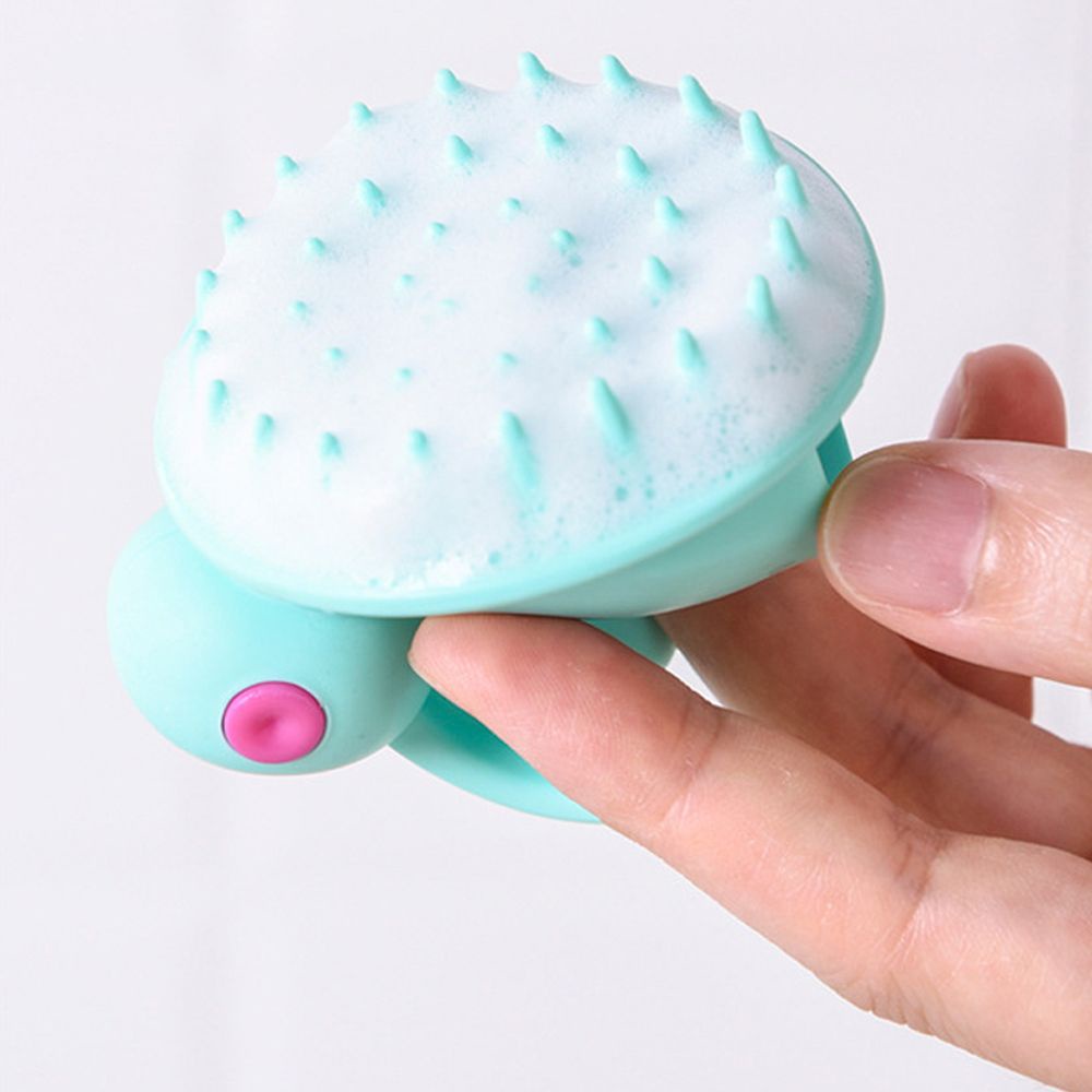 Bàn Chải Tắm Mát Xa Da Đầu Bằng Silicon Hình Thỏ Nhiều Màu Tùy Chọn