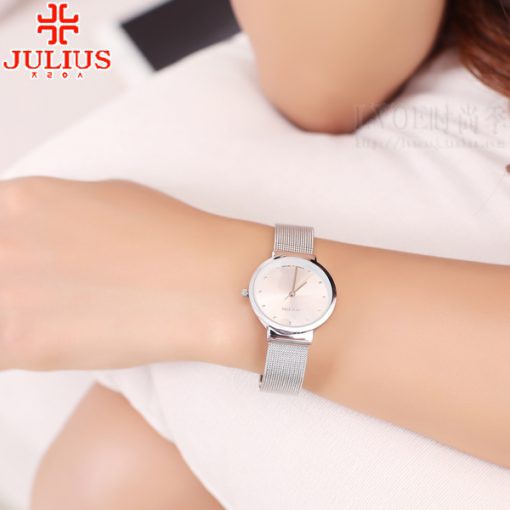 Đồng hồ nữ Julius Hàn Quốc JA-426L dây thép thời thượng (Chọn màu)
