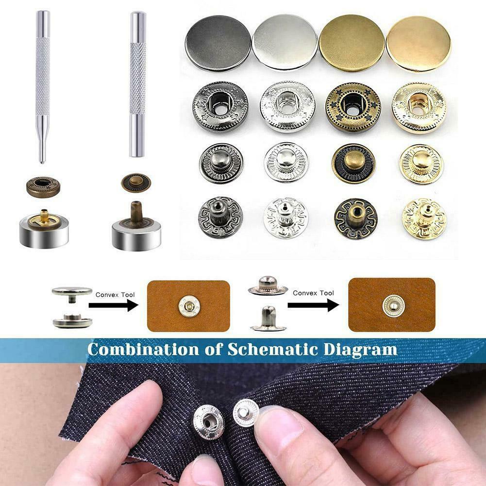 Nút quần áo túi xách dạng bấm bằng kim loại DIY tháo rời được tiện lợi