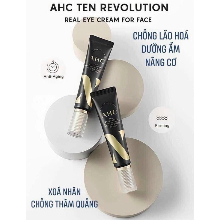 Kem mắt AHC thế hệ thứ 10 Aesthetic Care Ten Revolution Real Eye Cream For Face 30ml [Aimee1992]