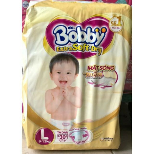 Tã dán Bobby Extra Soft - Dry cao cấp XS48, S40, M34, L30, XL27, XXL24