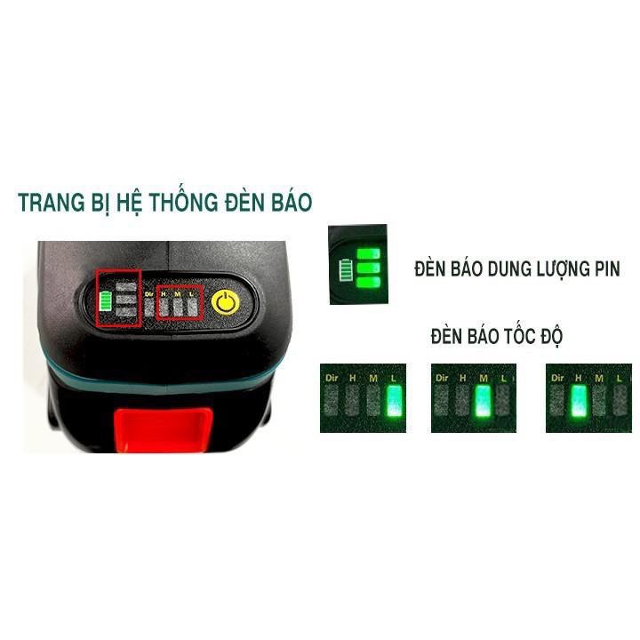 [FREESHIP] Máy Siết Bulong MAKITA 3 Cấp Độ Hàng Loại 1 Kèm Phụ Kiện Đầy Đủ