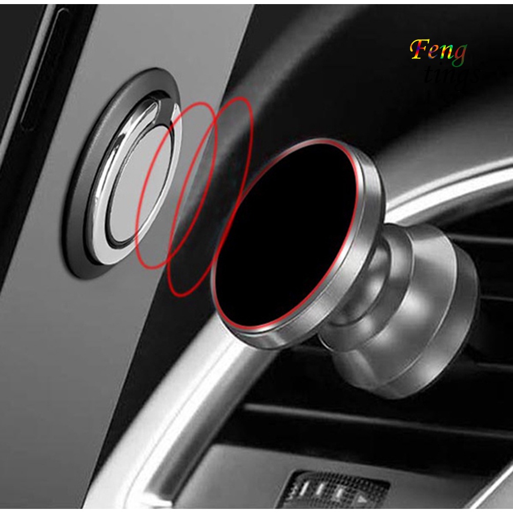 Giá Đỡ Điện Thoại Xoay 360 Độ Có Nam Châm Gắn Xe Hơi Tiện Dụng