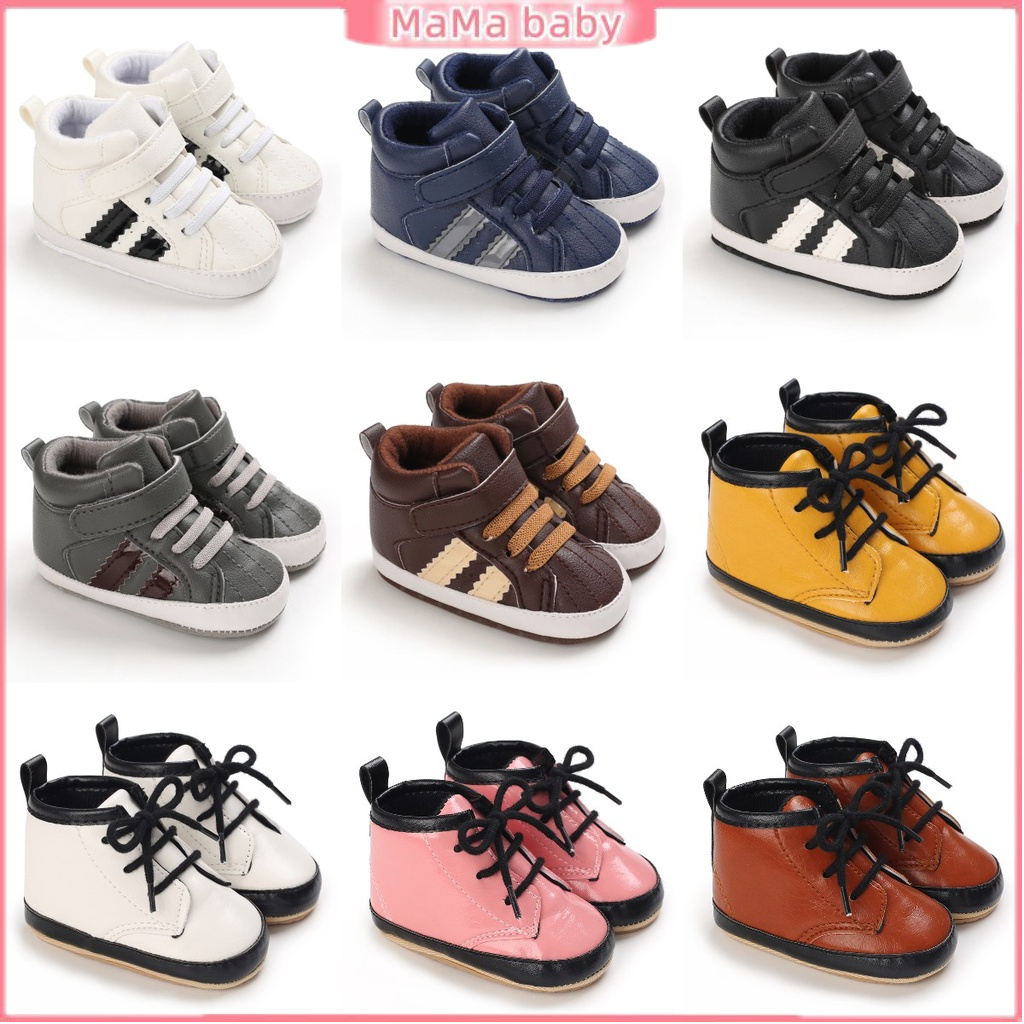 Giày Boot Đế Mềm Thời Trang Cho Bé Trai 0-18 Tháng Tuổi