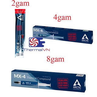 Keo tản nhiệt Arctic MX-4 - 2g, 4g, 8g các loại