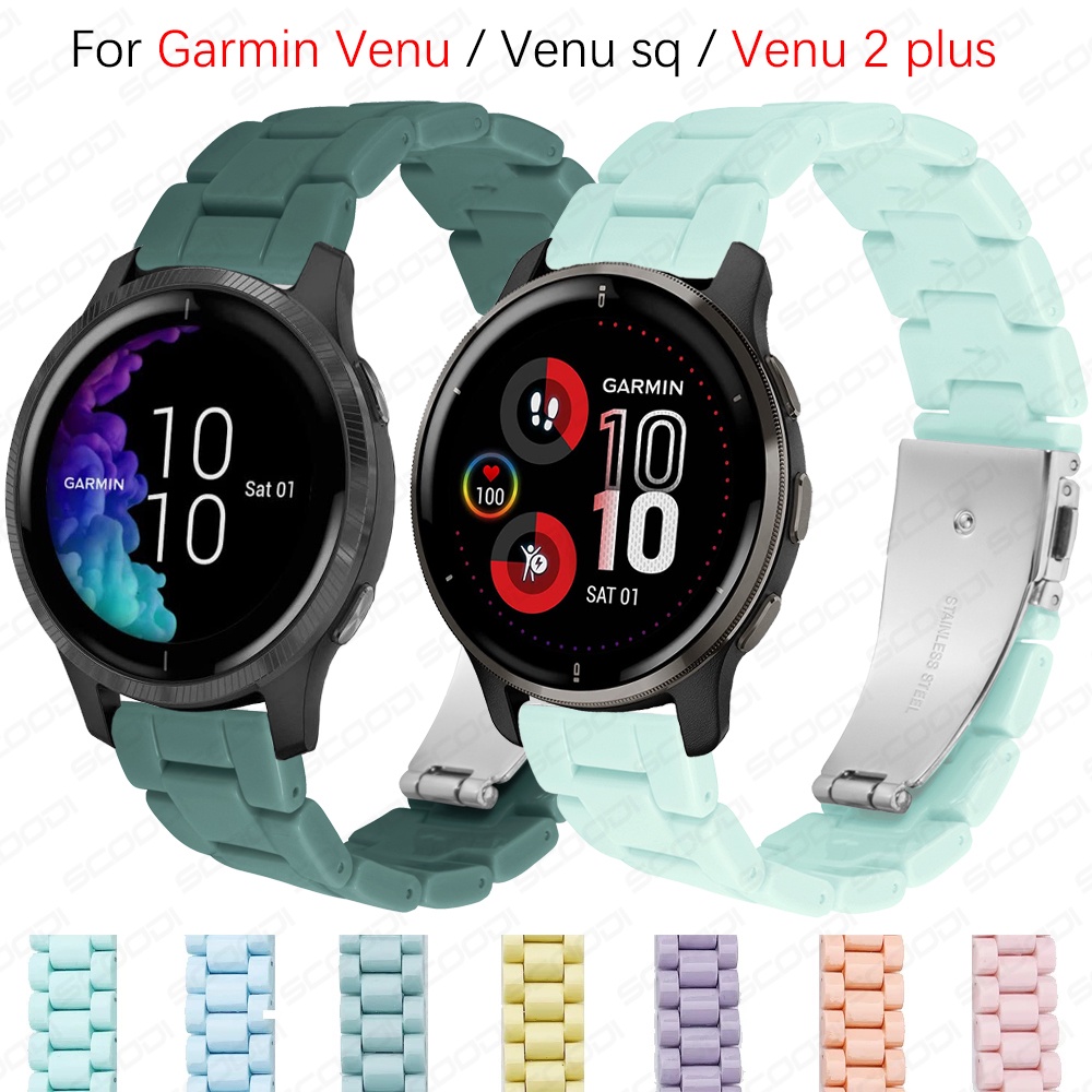 Dây Đeo Thay Thế Màu Sắc Kẹo Ngọt Cho Đồng Hồ Garmin Venu / Venu sq / Venu 2 Plus / Vivoactive 3