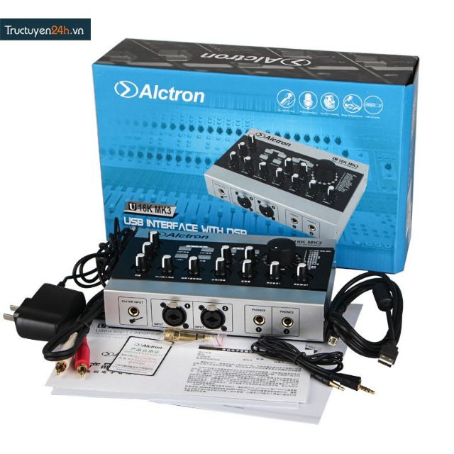 [Mã ELHACE giảm 4% đơn 300K] Sound card thu âm Alctron U16K MK3 (Bảo hành 1 năm)