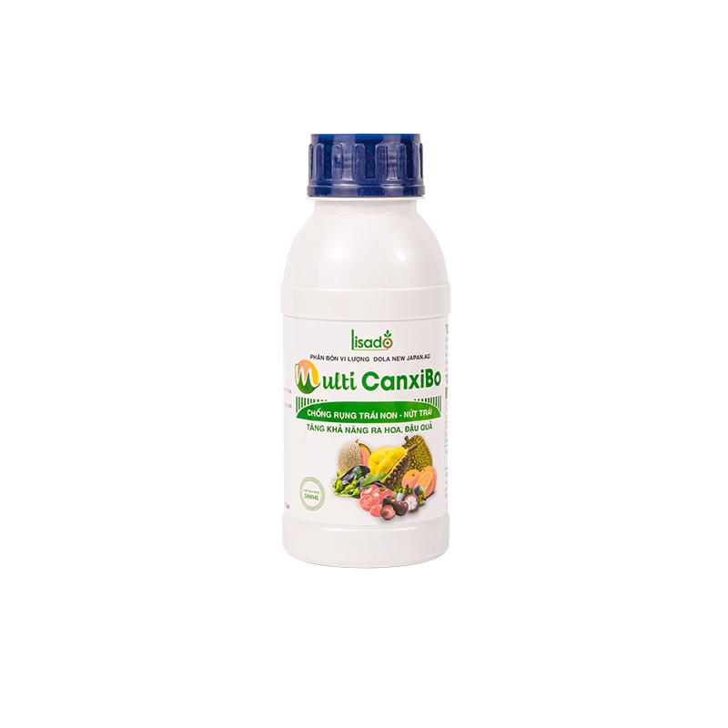 Chống rụng trái, thui trái non - Phân bón Multi Canxibo (500ml) Nhật Bản - Chống nứt trái, cong trái