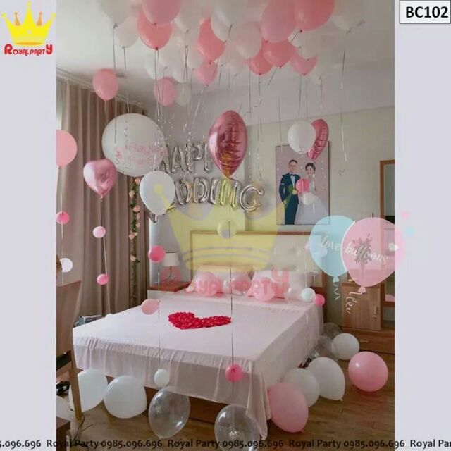 Set bóng bay trang trí đám cưới a28