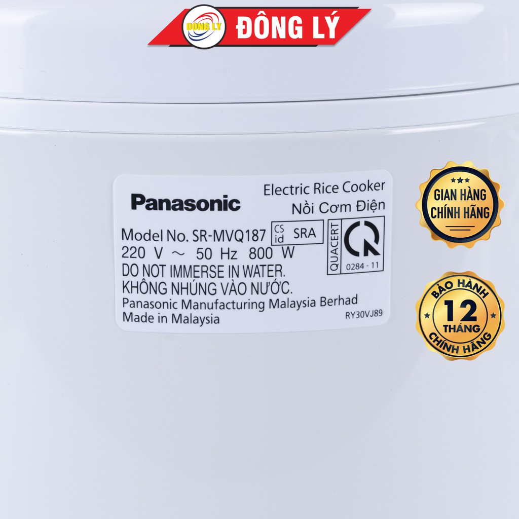 Nồi cơm điện Panasonic SR-MVQ187SRA (1.8L)