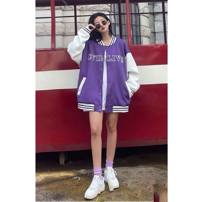 Áo khoác Bomber Jacket Unisex OPPA Hàn Quốc form rộng chất nỉ thu đông - GEN_ZOO