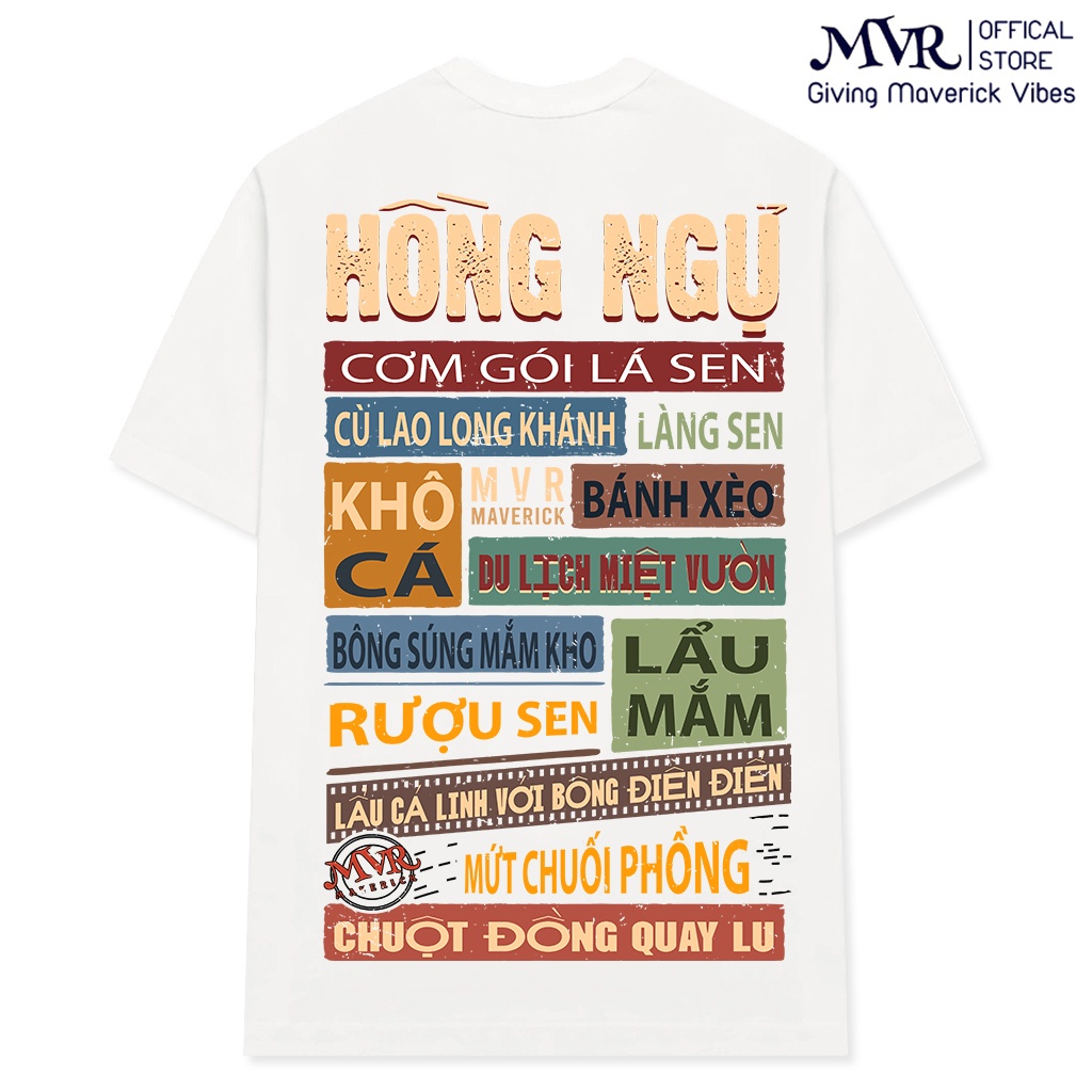 Áo thun Unisex phông cotton Hồng Ngự ao cặp gia đình fact UNDER MVR BB4237