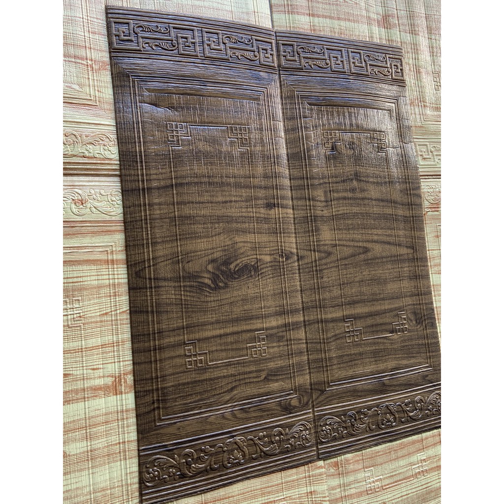 xốp dán chân tường cổ điển cao cấp vân gỗ khổ lớn 70*90 cm | BigBuy360 - bigbuy360.vn