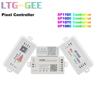 Bộ Điều Khiển Đèn Led SP108E Không Dây Bluetooth SP105E SP110E WS2813 SK6812 SP107E Led SP105E SP110E WS2801 Pixels