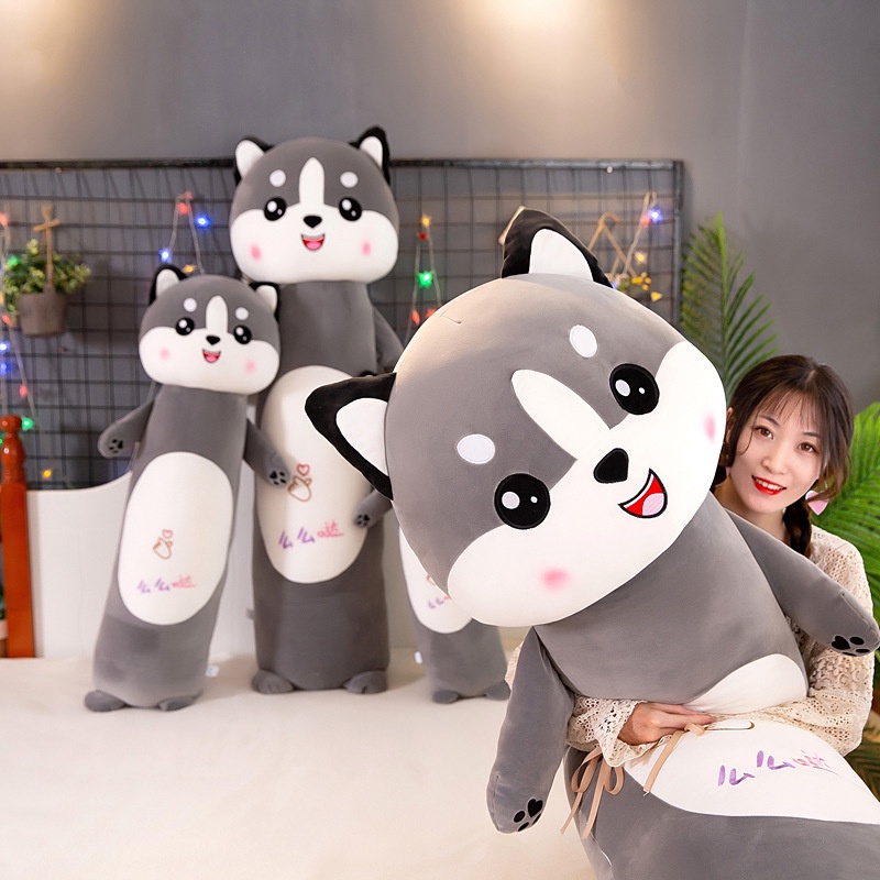 Thú Nhồi Bông Hình Chú Chó Husky Hoạt Hình
