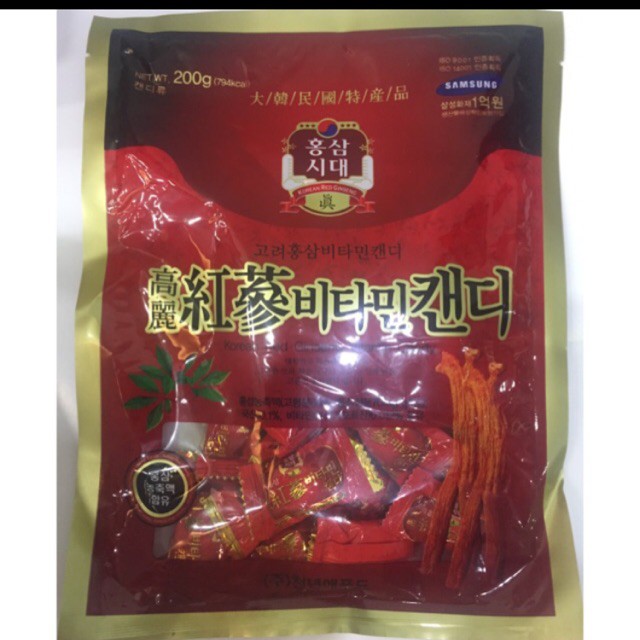 [FREESHIP 99K TOÀN QUỐC]KẸO SÂM HÀN QUỐC 200g ( combo 6 gói)