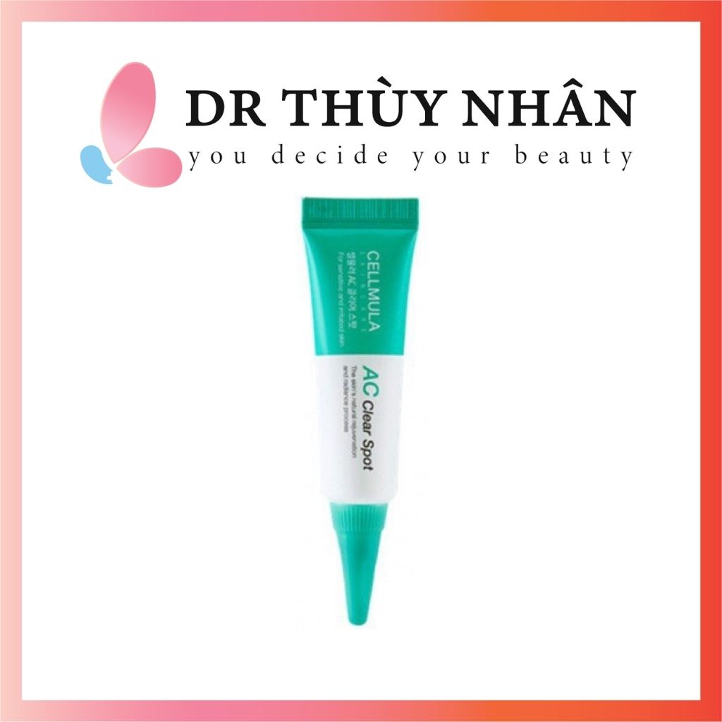 Được chiết xuất cam thảo, rau diếp cá, trà xanh cho nên ac clear spot cellmula là lựa chọn phù hợp