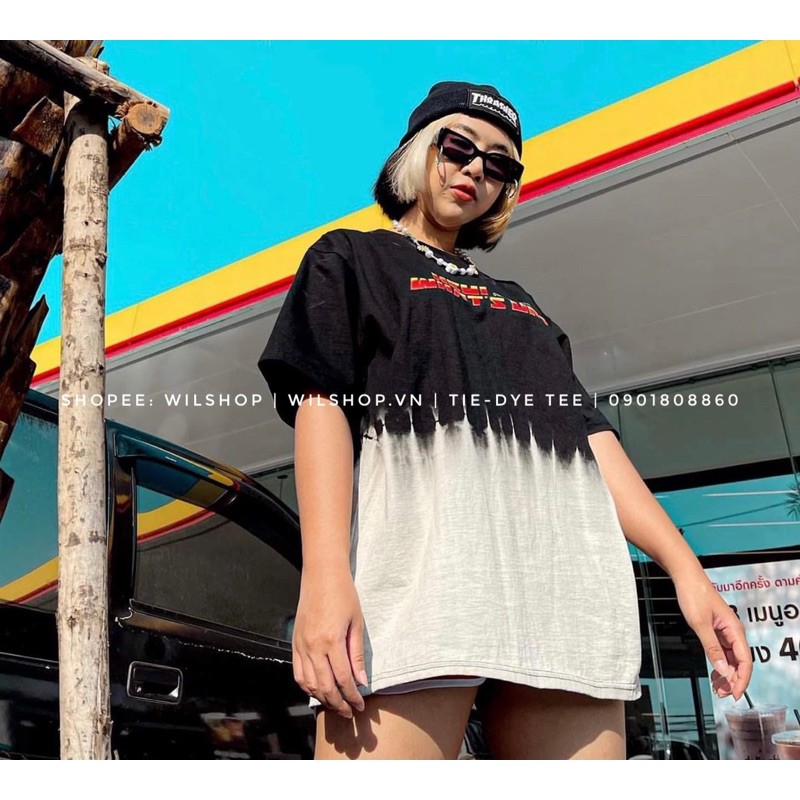 ÁO NHUỘM TIE-DYE / ÁO MÀU LOANG: BELIEVE IN YOURSELF - HAWAII - SURFING . ÁO THUN UNISEX THÁI LAN