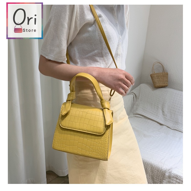 Túi đeo chéo nữ đi chơi dễ thương, da mềm cao cấp, kiểu dáng hộp đứng mới lạ thời trang Hàn Quốc trợ giá rẻ ORI T001 | BigBuy360 - bigbuy360.vn