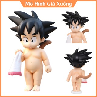 Mô hình Dragon Ball SonGoku đi tắm siêu dễ thương cao 11cm , figure 7 viên ngọc rồng sogoku , mô hình giá xưởng