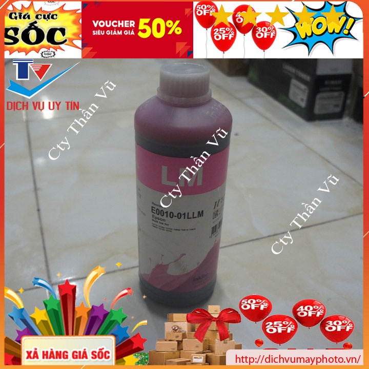 Mực inktec loại 1 lít in đẹp dùng cho máy in phun màu Epson Canon bao chất lượng
