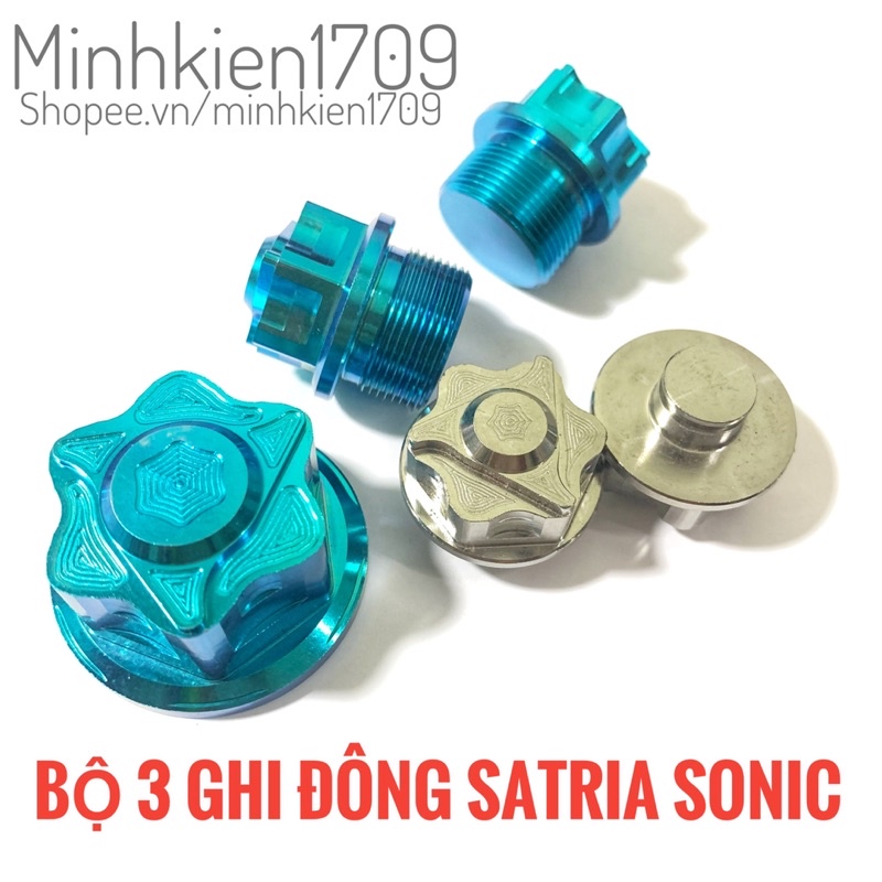 (GR5 XỊN) Ốc titan ghi đông Raider Satria Sonic 150