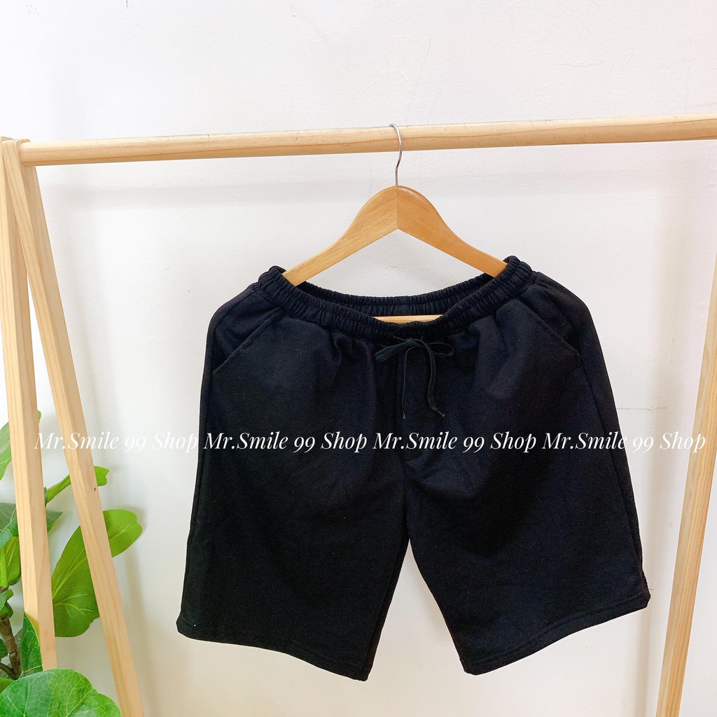 Quần Short Thun Da Cá Nam Unisex Mr Smile 99 Shop