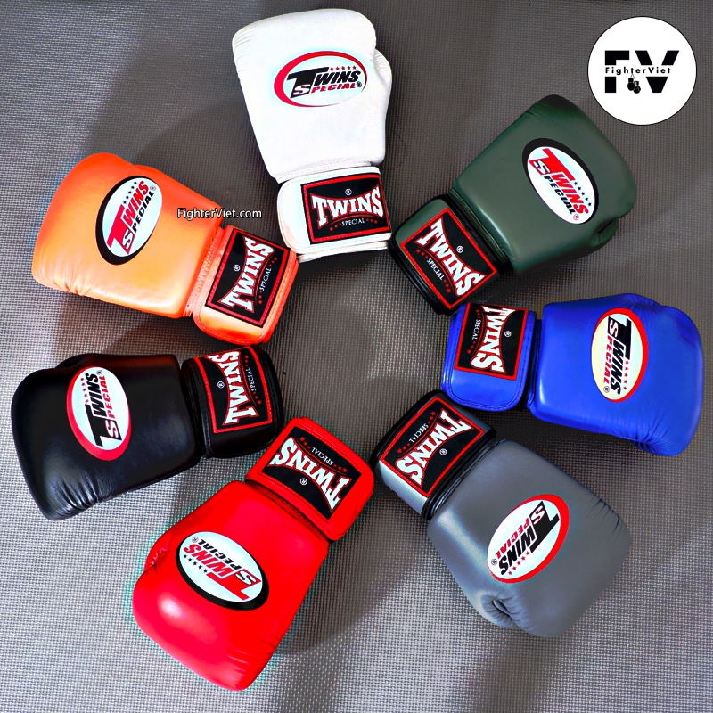 Găng Boxing Twins BGVL3 Velcro Gloves – Trắng