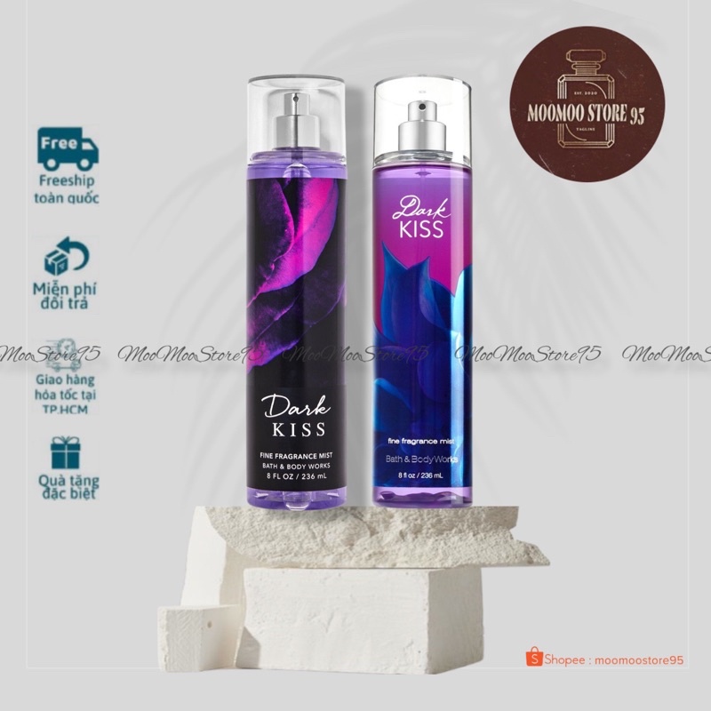 Xịt thơm toàn thân Bath and Body Works mùi DARK KISS