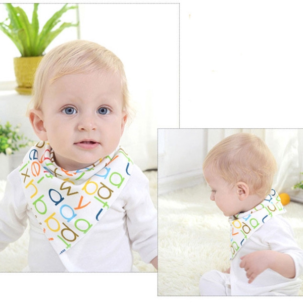 Yếm cotton in hoạt hình dễ thương cho bé