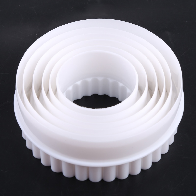 Bộ 6 Khuôn Cắt Bánh Quy Hình Tròn Nhiều Kích Cỡ Dễ Vệ Sinh