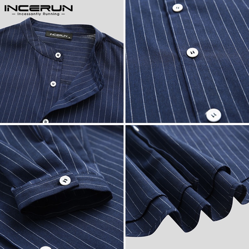 Áo Sơ Mi Nam Tay 3/4 Kẻ Sọc Thời Trang